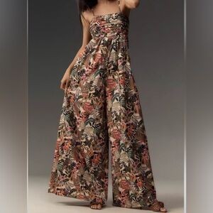 FLORAL WIDE LEG JUMSUIT